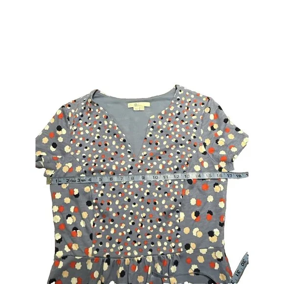 Boden Emory Jersey Dress, Periwinkle Blue Fallen Blossom, Size 6R, Pre-Owned - Picture 4 of 14